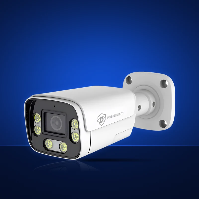 PerimeterEye 4K AI bullet camera, model 804, in white