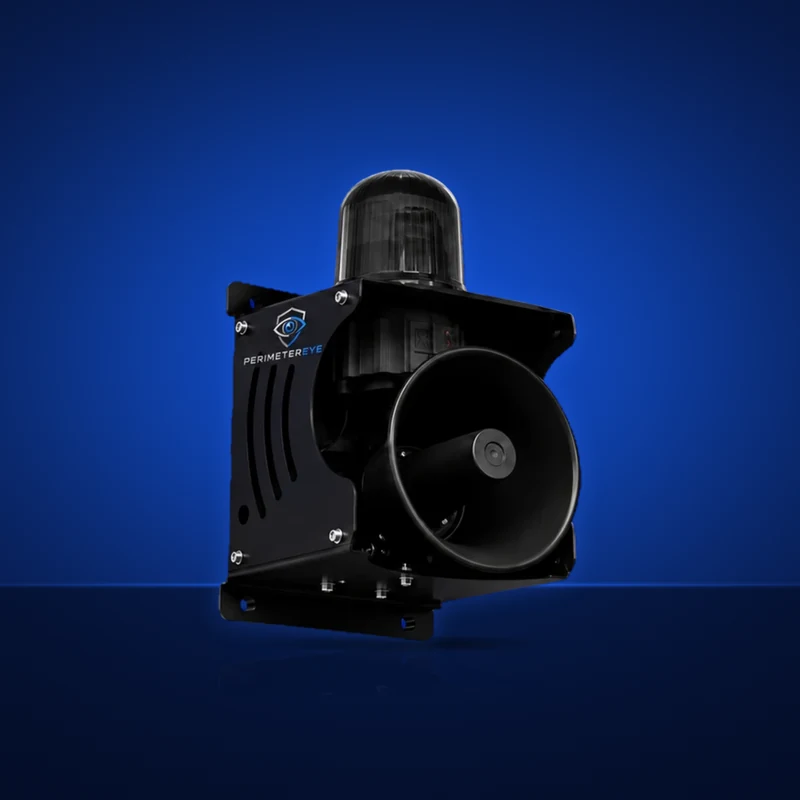 PerimeterEye siren and strobe in black